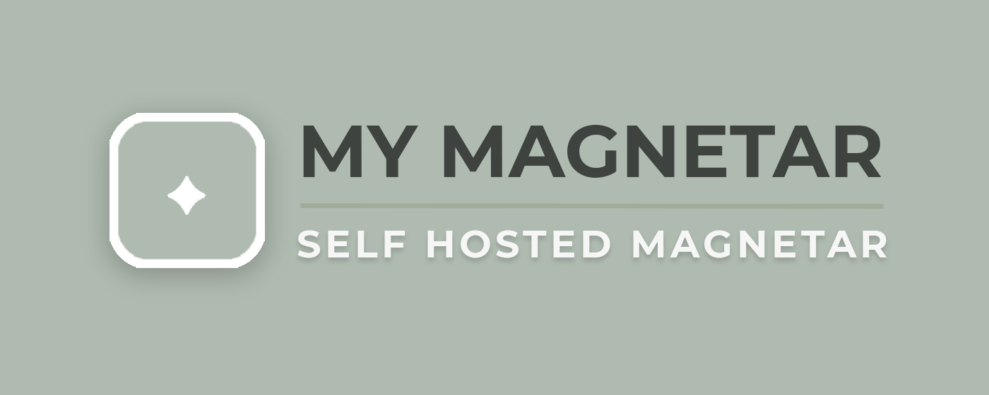 My Magnetar self-hosted web application